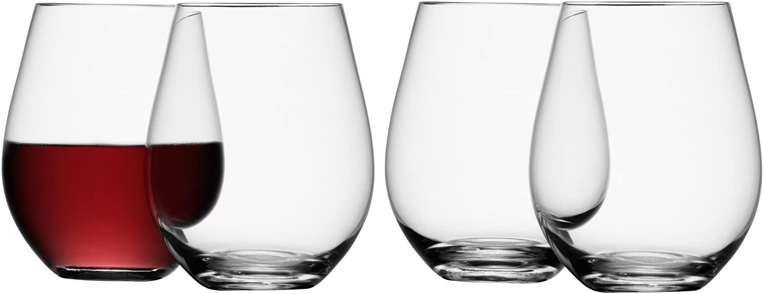 LSA Wine glasses (large) 530 ml clear x 4