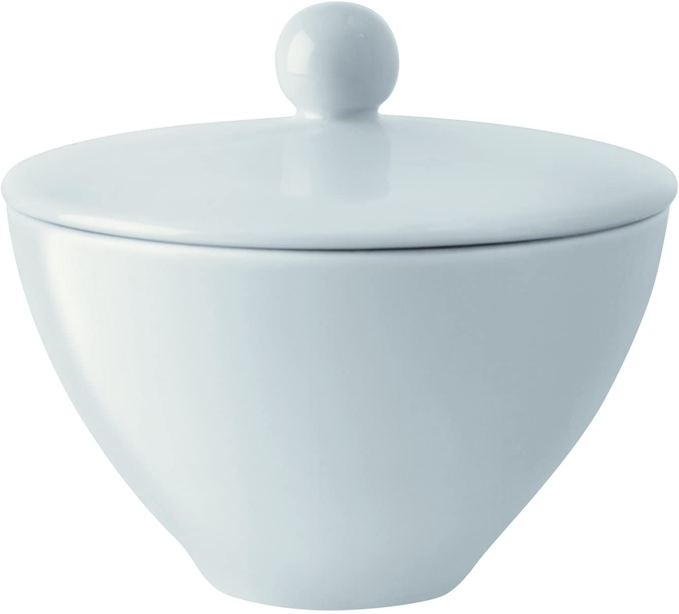 LSA International Sugar bowl and lid, white.