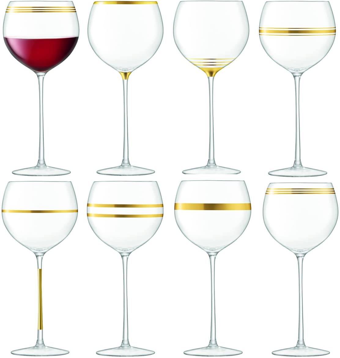 LSA International Wine Goblet, Gold, 525ml – X8