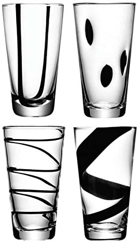 LSA Jazz Collection Highball Glasses Set of 4 by LSA International