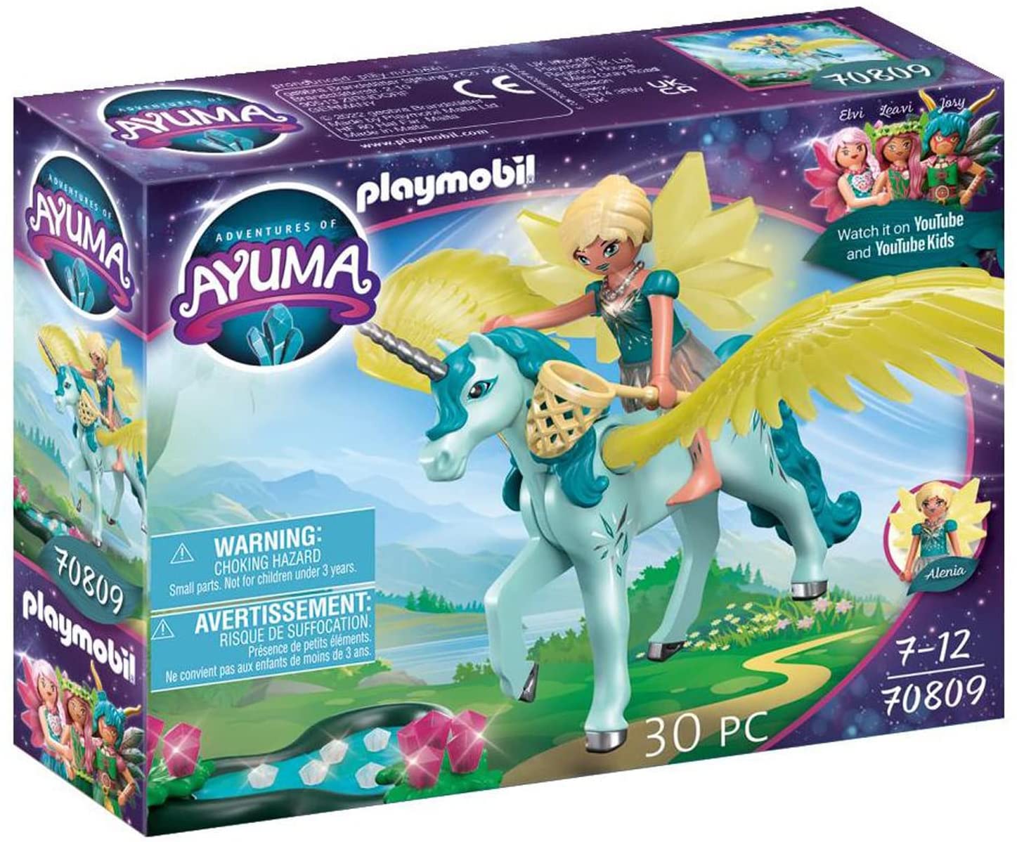 PLAYMOBIL Adventures of Ayuma 70809 Crystal Fairy with Unicorn Toy for Chil