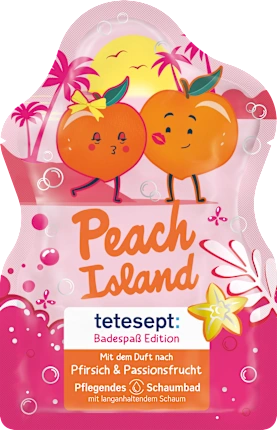 Bubble bath Peach Island, 40 ml