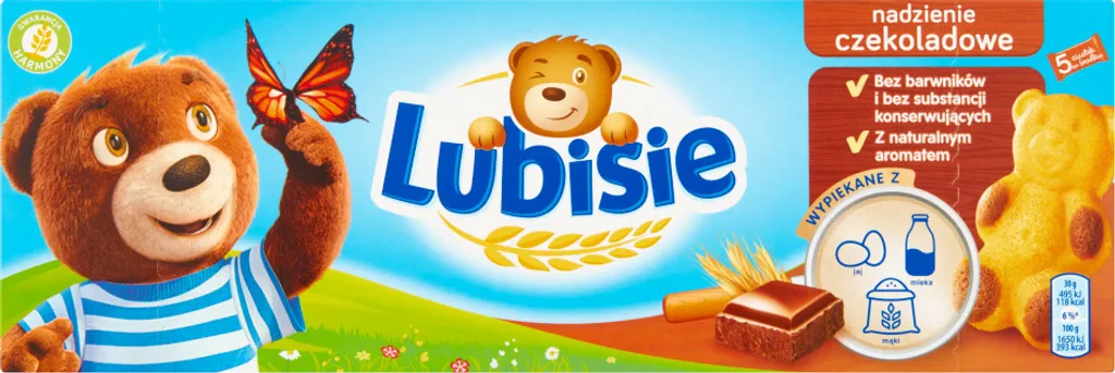 Lubisie sponge cake with chocolate filling 150 g (5 x 30 g)