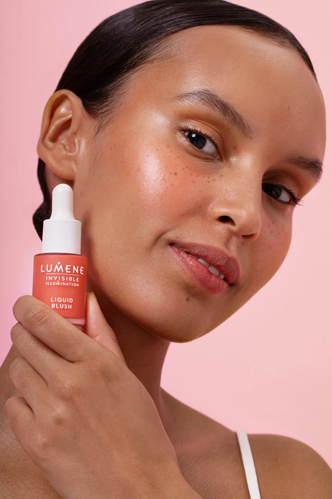 Lumene Invisible Illumination liquid blush for rejuvenating facial skin