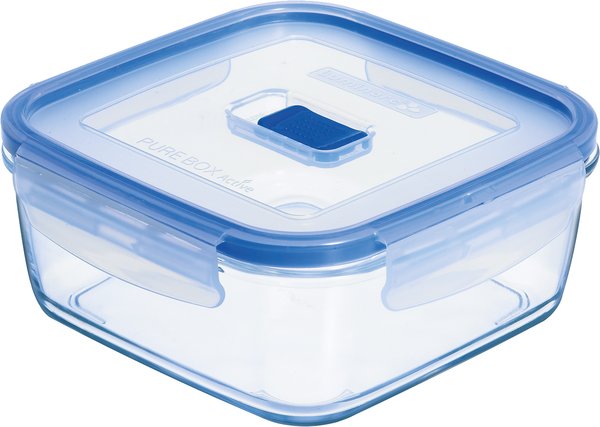 Luminarc, Pure Box Active-Storage Box, Square, 14,9 X 14,9 Cm / 0,76 Ltr.