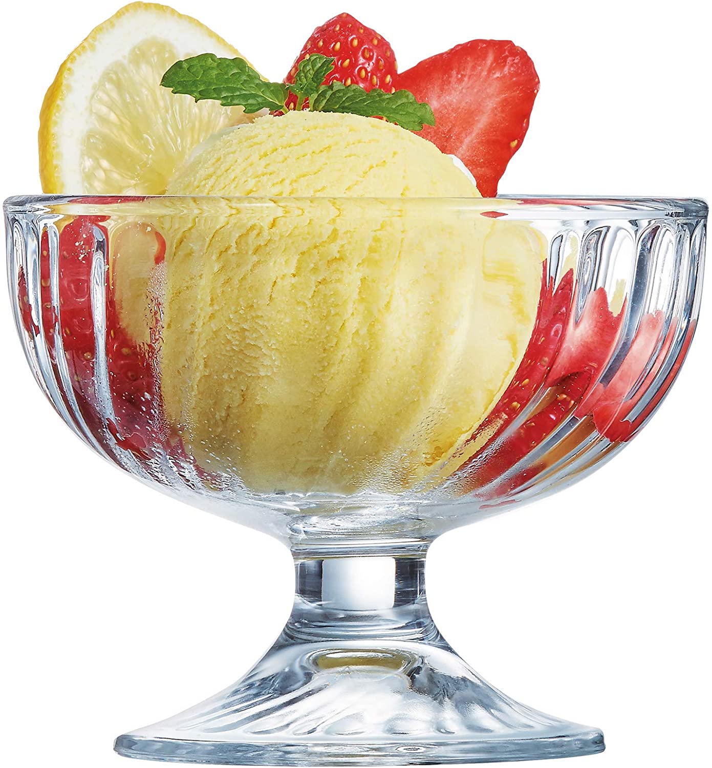 Arcoroc Arco Rock Ice & Sunday coupe sorbet Large (six pieces) ice dish 43121 (Japan import / The package and the manual are written in Japanese)