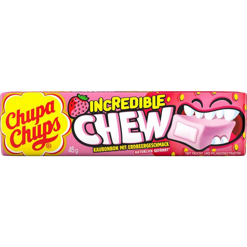 Incredible Chew lollipops, strawberry