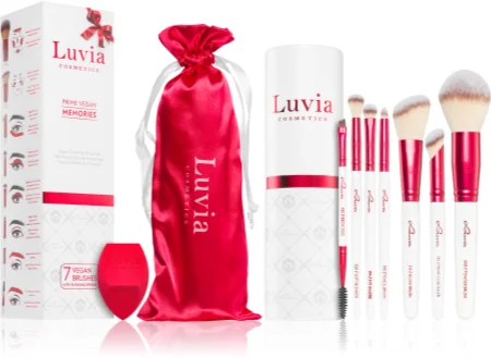Luvia Cosmetics Prime Vegan Memories brush set with case