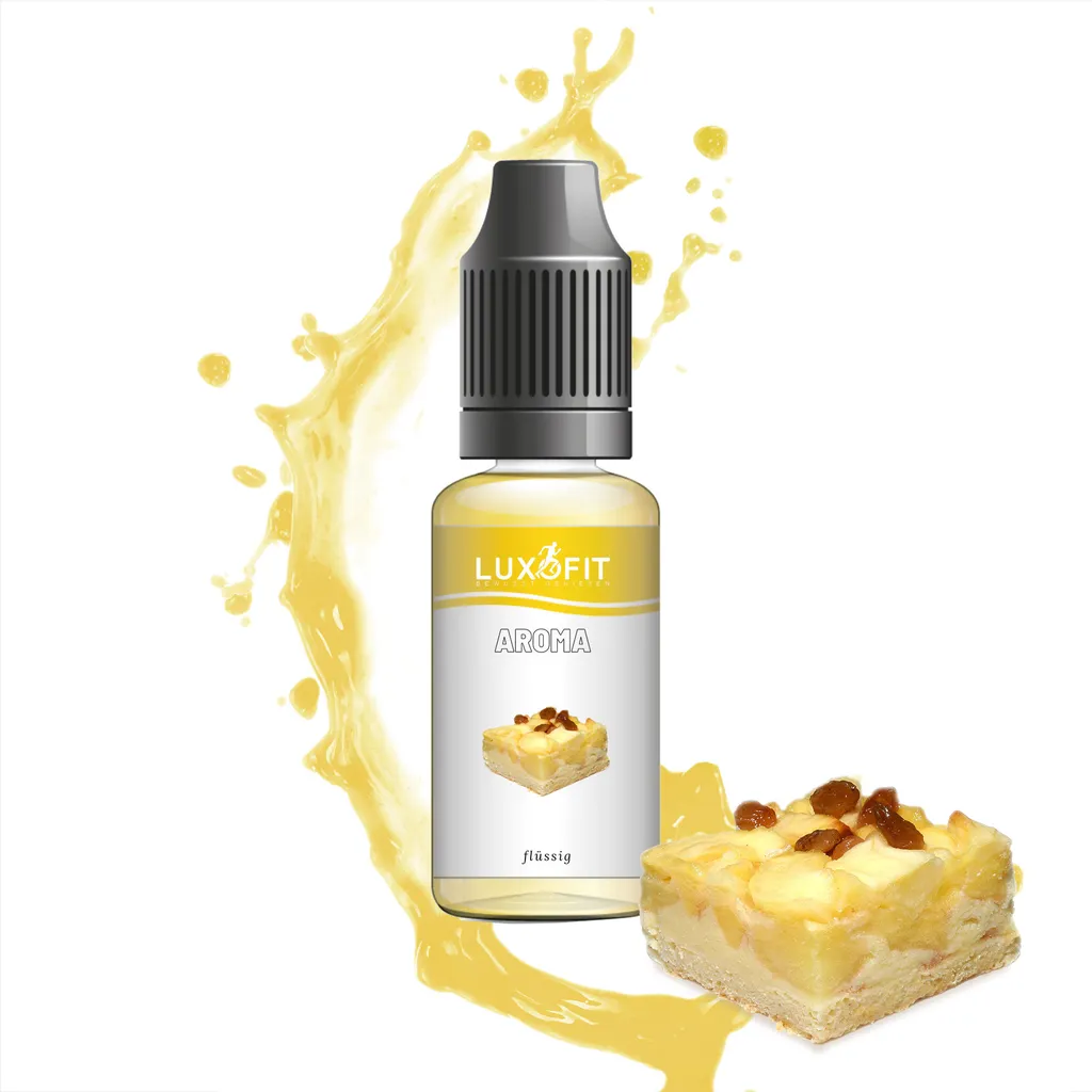 Luxofit Apple Pie Flavoring Liquid – Intense apple pie flavor for baking, desserts & more, Germany (1 L)