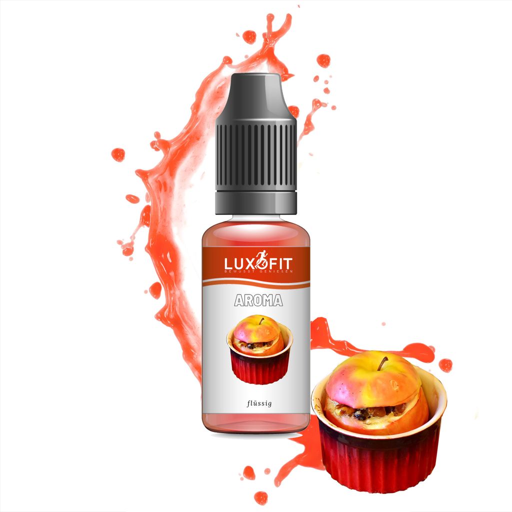 Luxofit Baked Apple Liquid Flavor – Highly concentrated flavor, made in Germany (1 L)