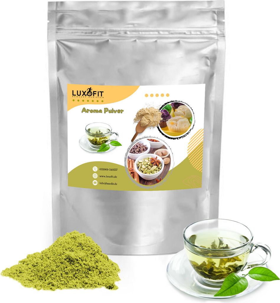 Luxofit Green Tea Aroma Powder – Versatile taste experience in , Germany, available in 50g to 1kg (200g)