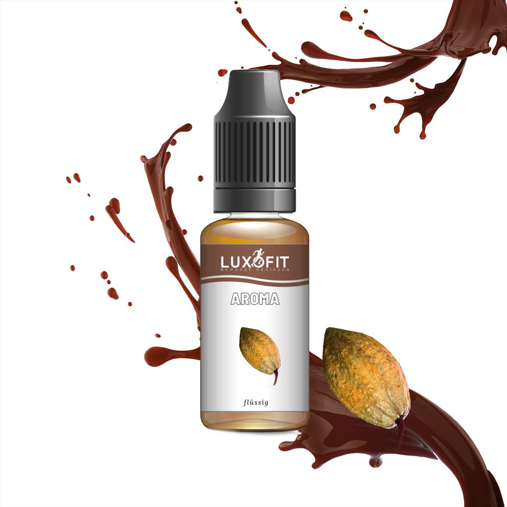 Luxofit Cocoa Flavoring Liquid 50 ml / 1 L – Intense cocoa flavor for baking, drinks & desserts – Germany (1 L)