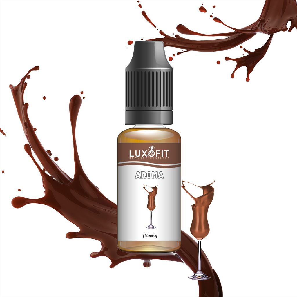 Luxofit Cocoa Liqueur Flavor Liquid – Intense Cocoa Flavor for Desserts & Drinks, Germany (1 L)
