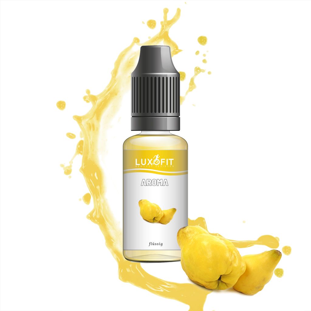 Luxofit Quince Liquid Flavoring - High-quality flavoring for desserts, drinks & beverages | Germany (1 L)