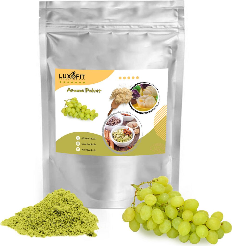 Luxofit Grape Flavor Powder – Intense grape flavor, versatile, Germany (1 kg)