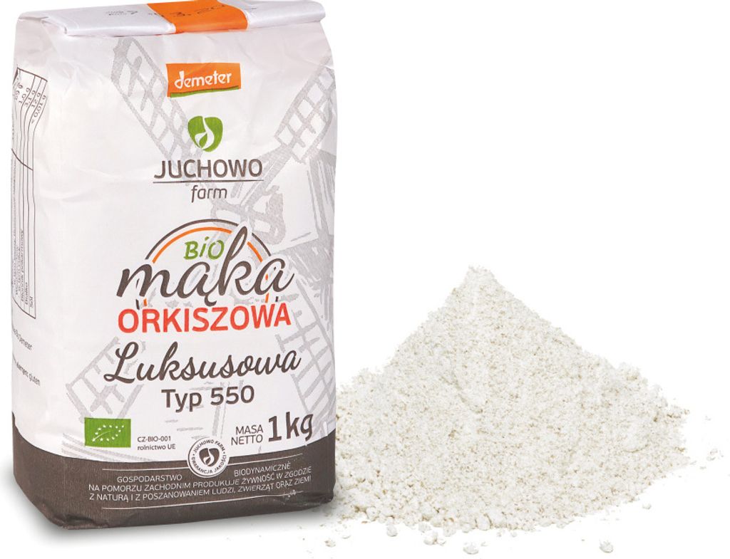 LUXURY SPELT FLOUR TYPE 550 DEMETER 1 kg - JUCHOWO