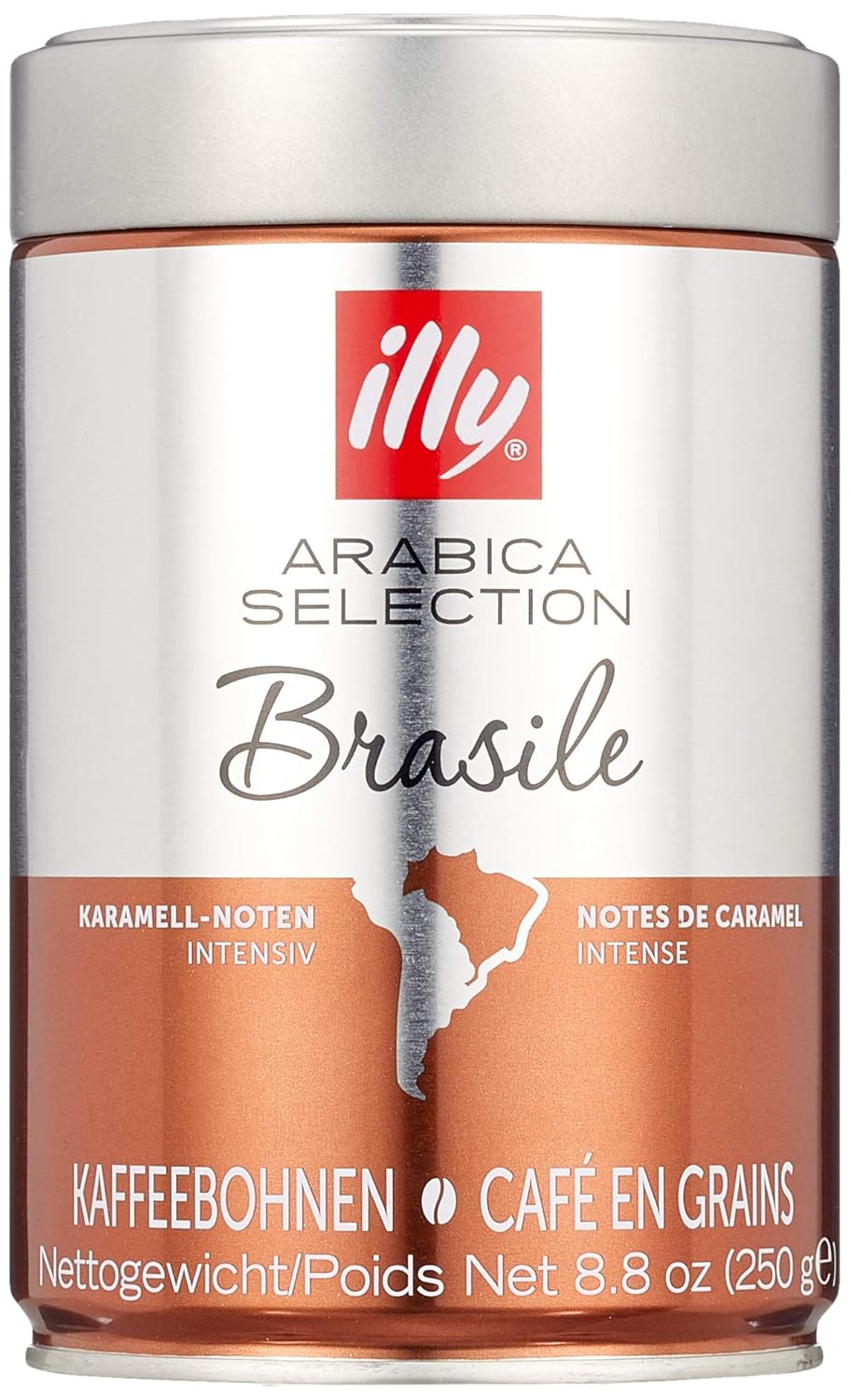 Illy Monoarabica Brazilian Coffee Beans 250 g (Pack of 2)