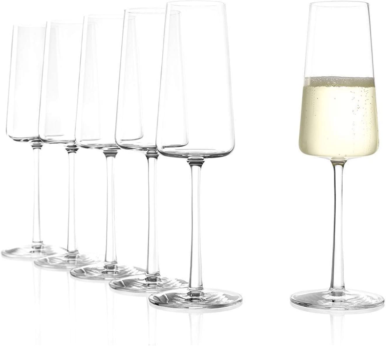 Stölzle lausitz power champagne floods 238 ml set of 6 with calibration mark 0.1 l Ideal for catering and hotels
