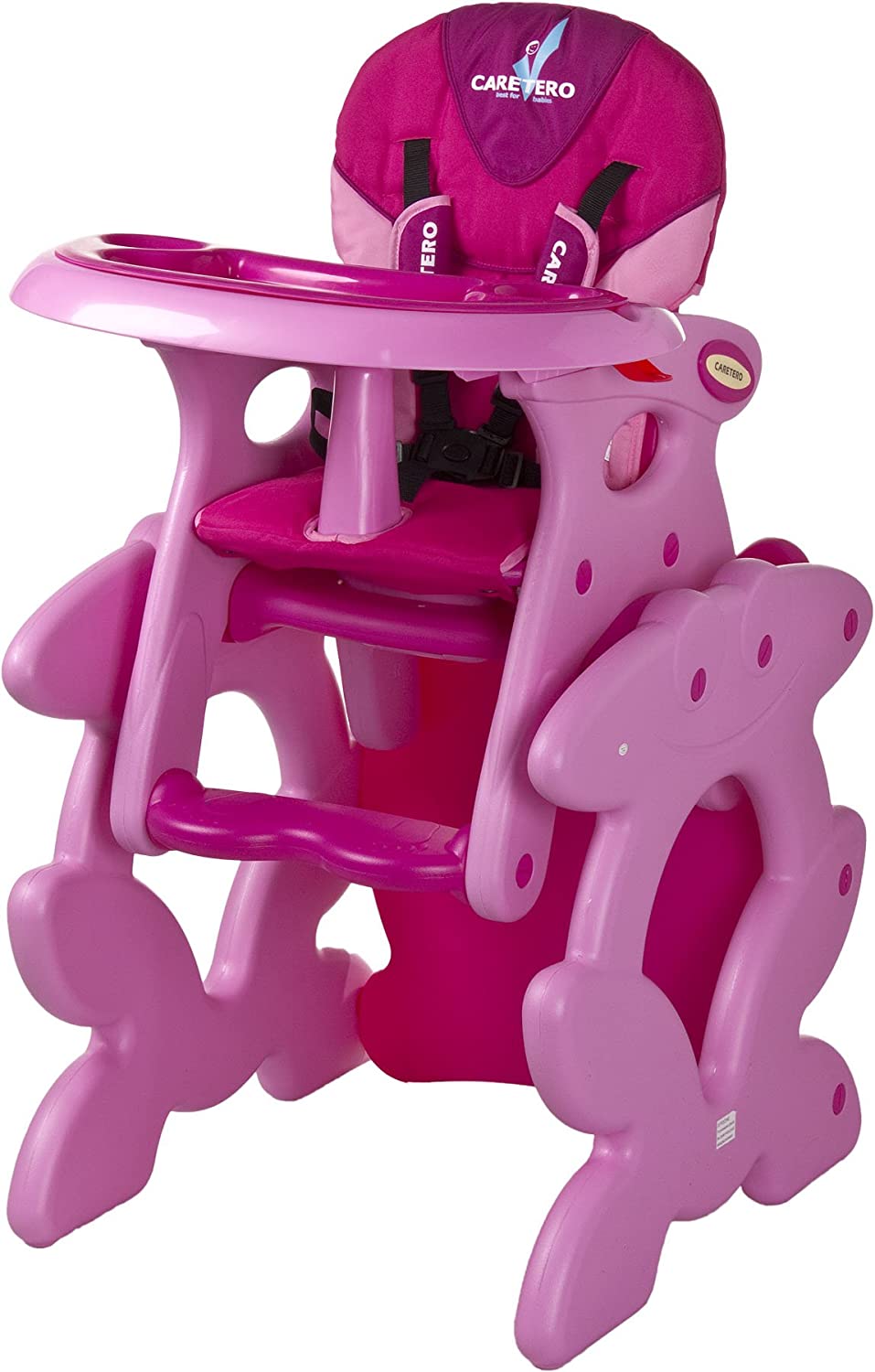 Caretero Primus, 2-in-1 High Chair pink
