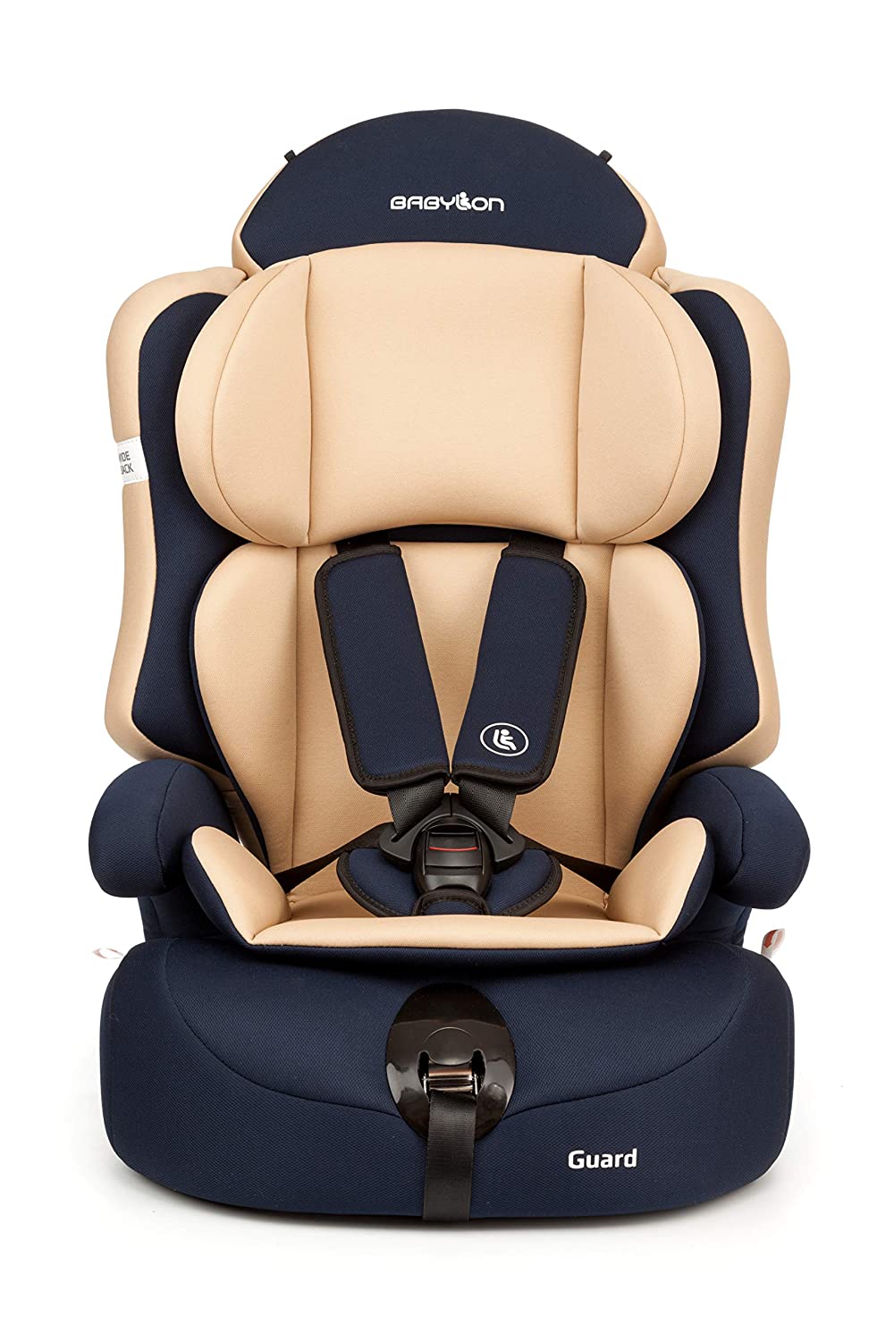 Babylon Guard Child Car Seat Group 1/2/3, 9-36 kg Child Seat with Top Tether 5 Point Seat Belt Car Seat Adjustable Headrest ECE R44/04 Beige