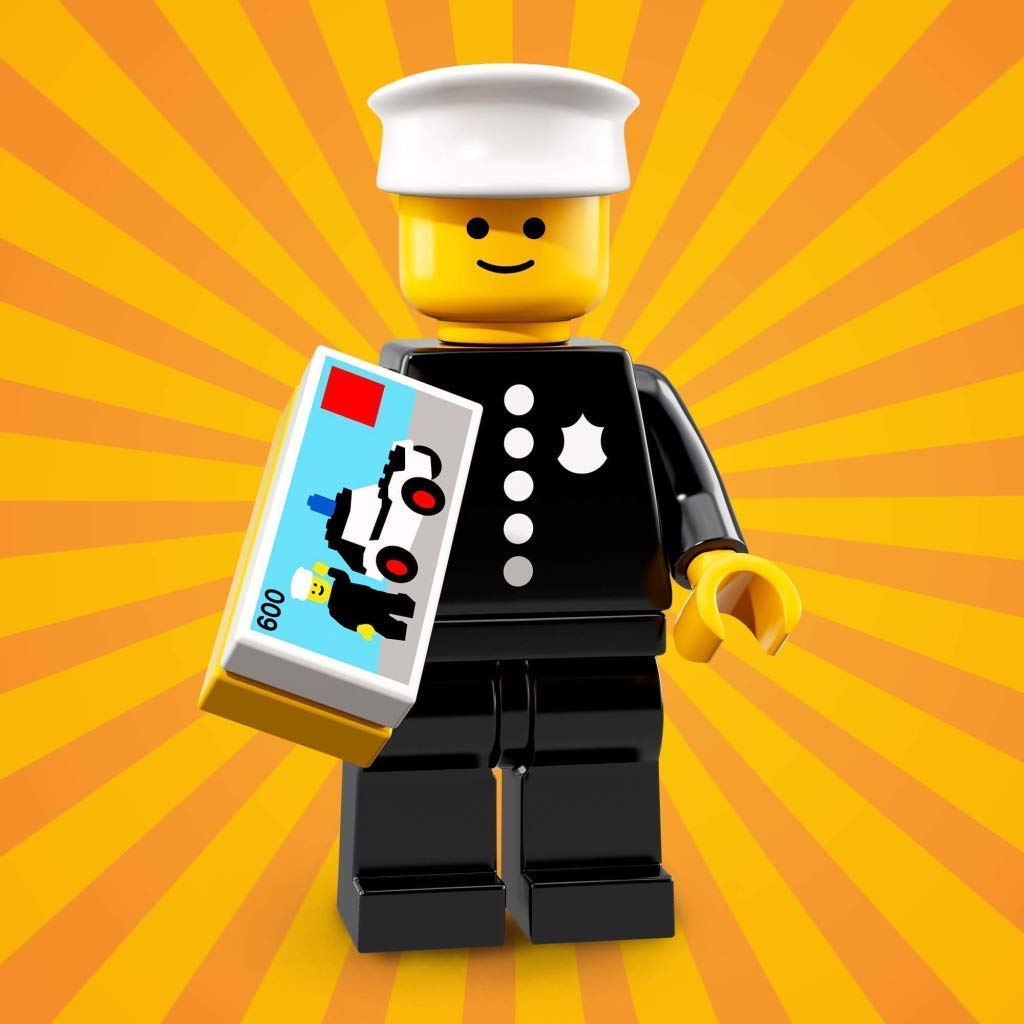 Lego 71021 Series 18 # 8 Police Officer Minif Igure