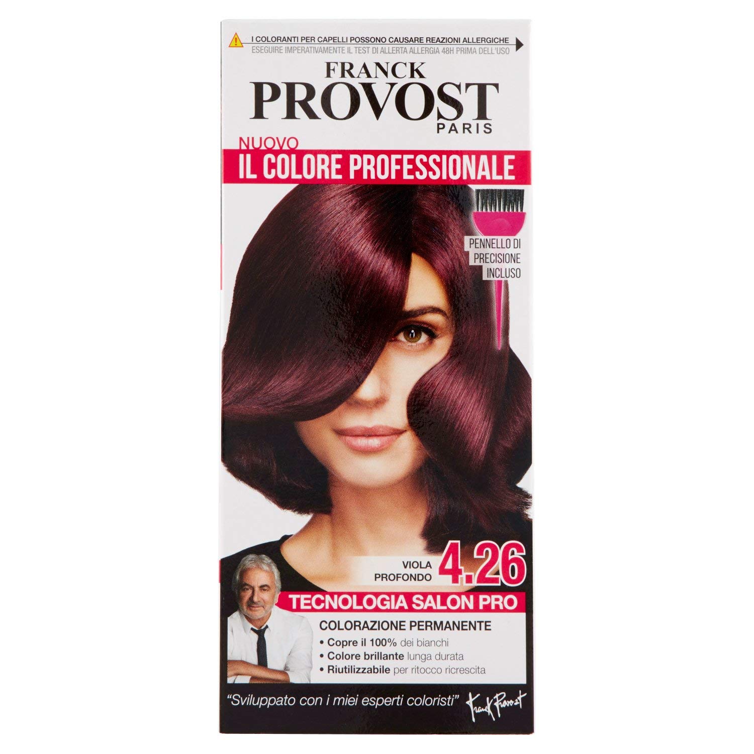 Franck Provost Paris Permanent Hair Color 4.26 Lilac Deep