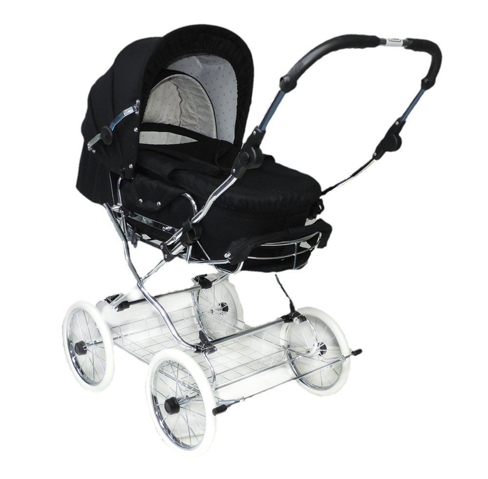 Eichhorn Combination Pushchair with Leather Strap Frame with Slide Height Adjustment with Fixed Carry Bag LuxVersion EVA Wheel
