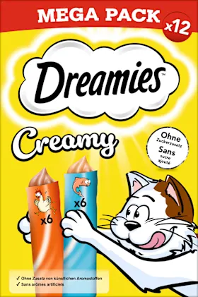 Cat treat Creamy with chicken & salmon (12 pieces), 120 g