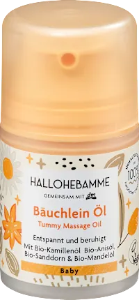 HALLOHEBAMME Baby oil tummy, 50 ml