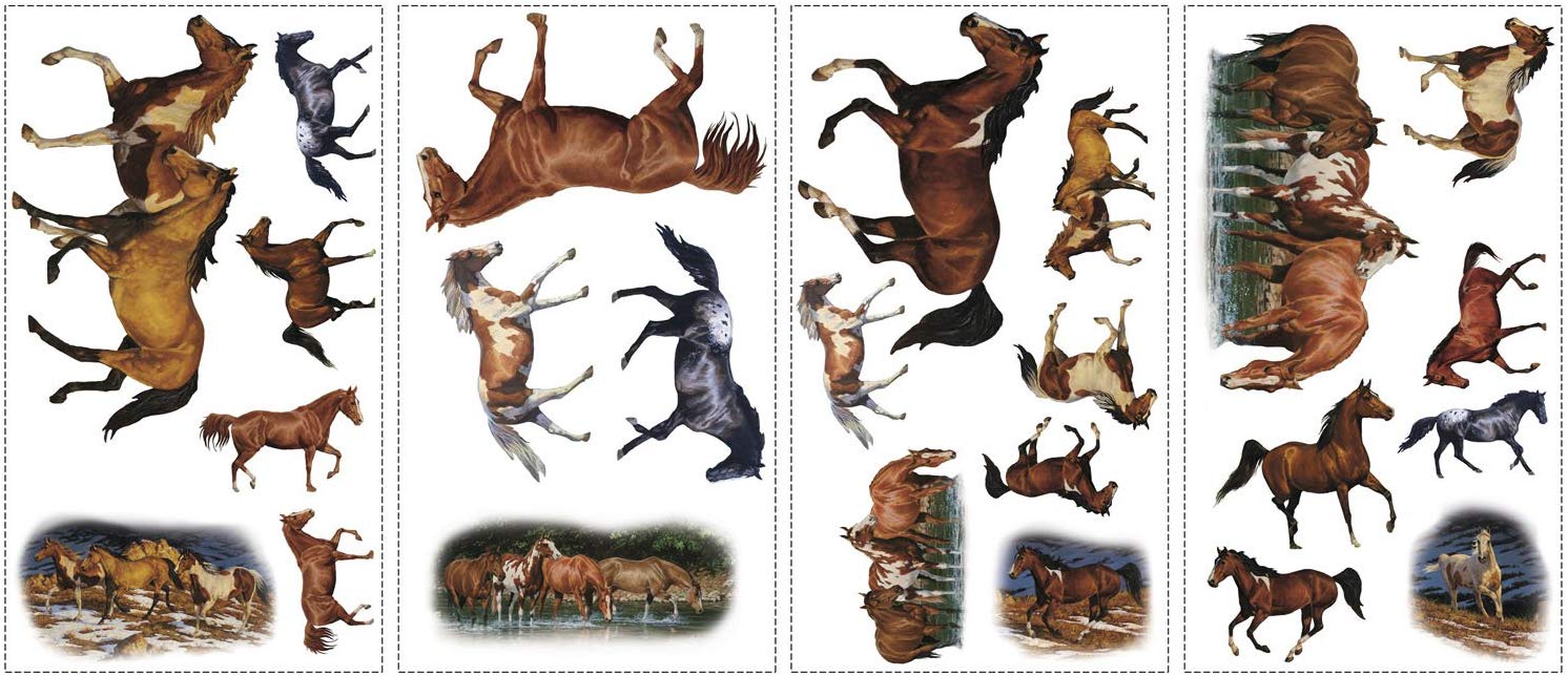 Wall Stickers Wild Horses (Japan Import)