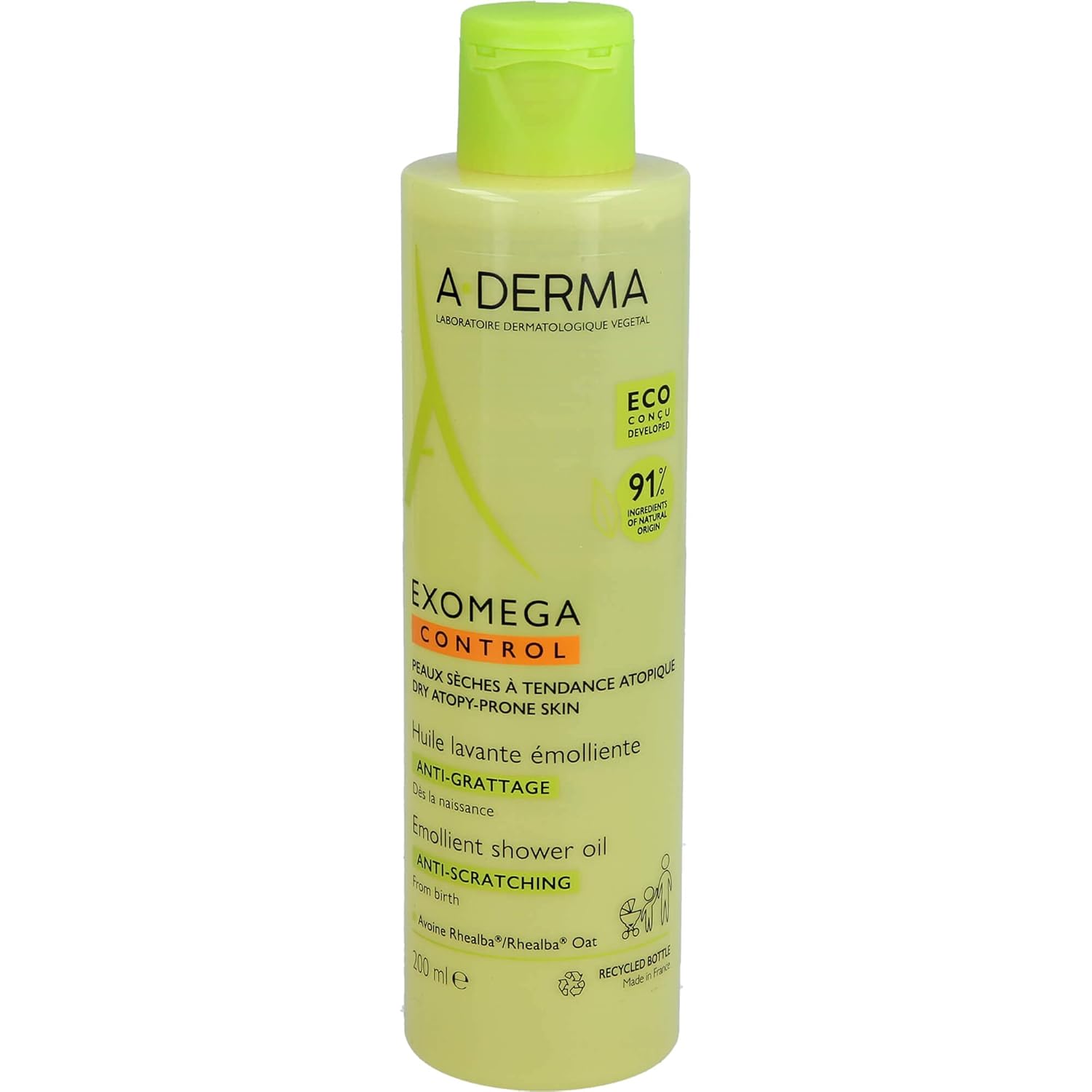 A-DERMA Exomega Control Shower Oil 200ml Solution