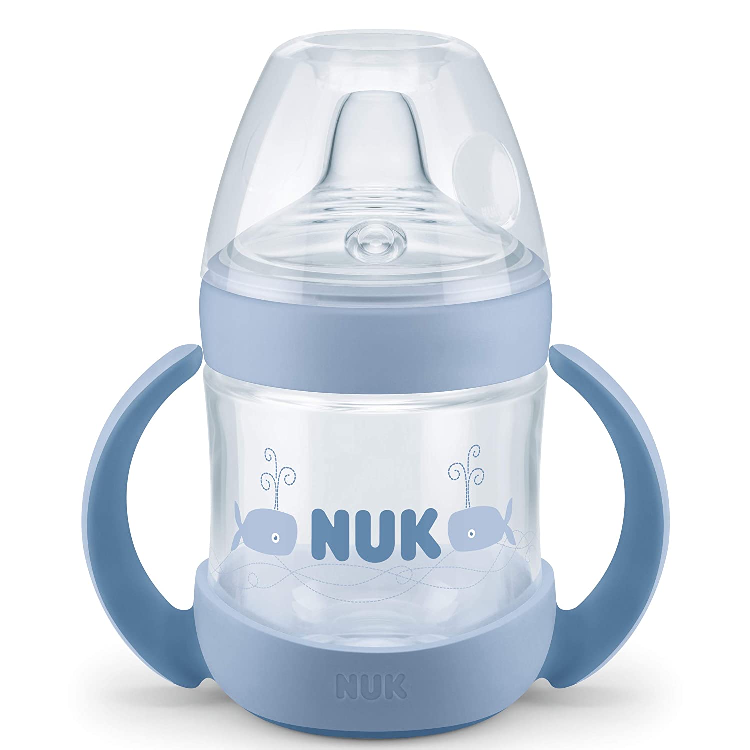 NUK Nature Sense Baby Bottle with Extra Wide and Soft Drinking Teat (BPA-Free), Suitable for Infants from 6 Months, 150 ml