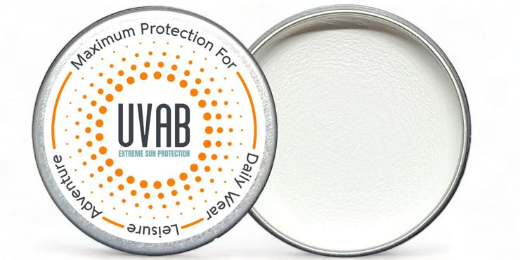 UVAB -Zinc Face Sun Shade - Opaque White 15ml Tin for use in extreme conditions.Perfect for Holidays, Skiing, Climbing, Beach and Leisure Activities