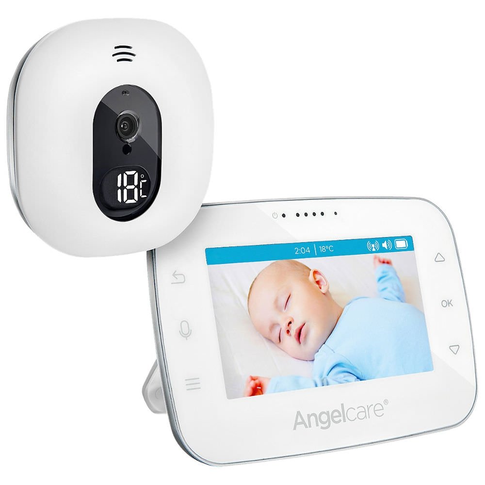 Angelcare A0310-DE0-A1011 Baby Monitor with Video Surveillance AC310-D / 4.3 Inch Display White