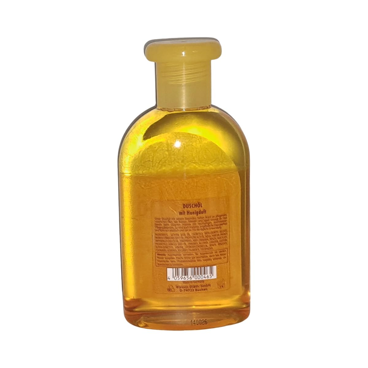 Shower Oil with Honey Fragrance, Content 300 ml, Also for Skin in Need of Care
