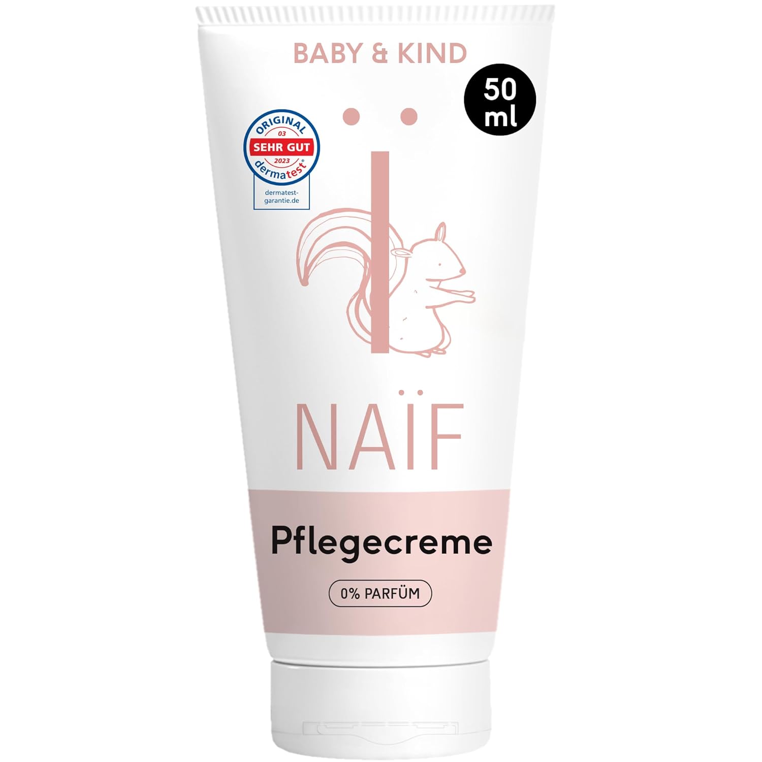 Naïf Nourishing Cream for Baby and Child 0% Perfume without Mineral Oil or Microplastics 50 ml