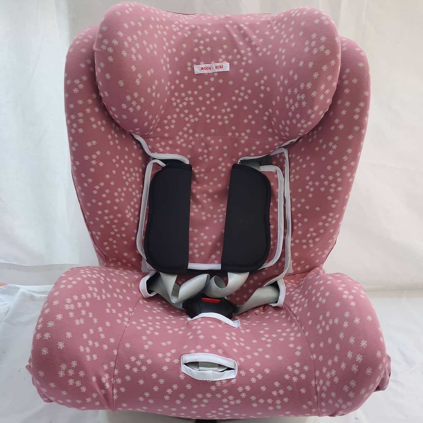 moon-bebe Cover for Star Ibaby Car Seat Group 0+/1/2/3 Baby Auto Fix NOE (Pink)