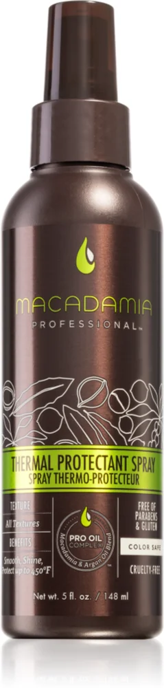 Macadamia Natural Oil Thermal Protectant Hair Oil Spray for heat-stressed hair