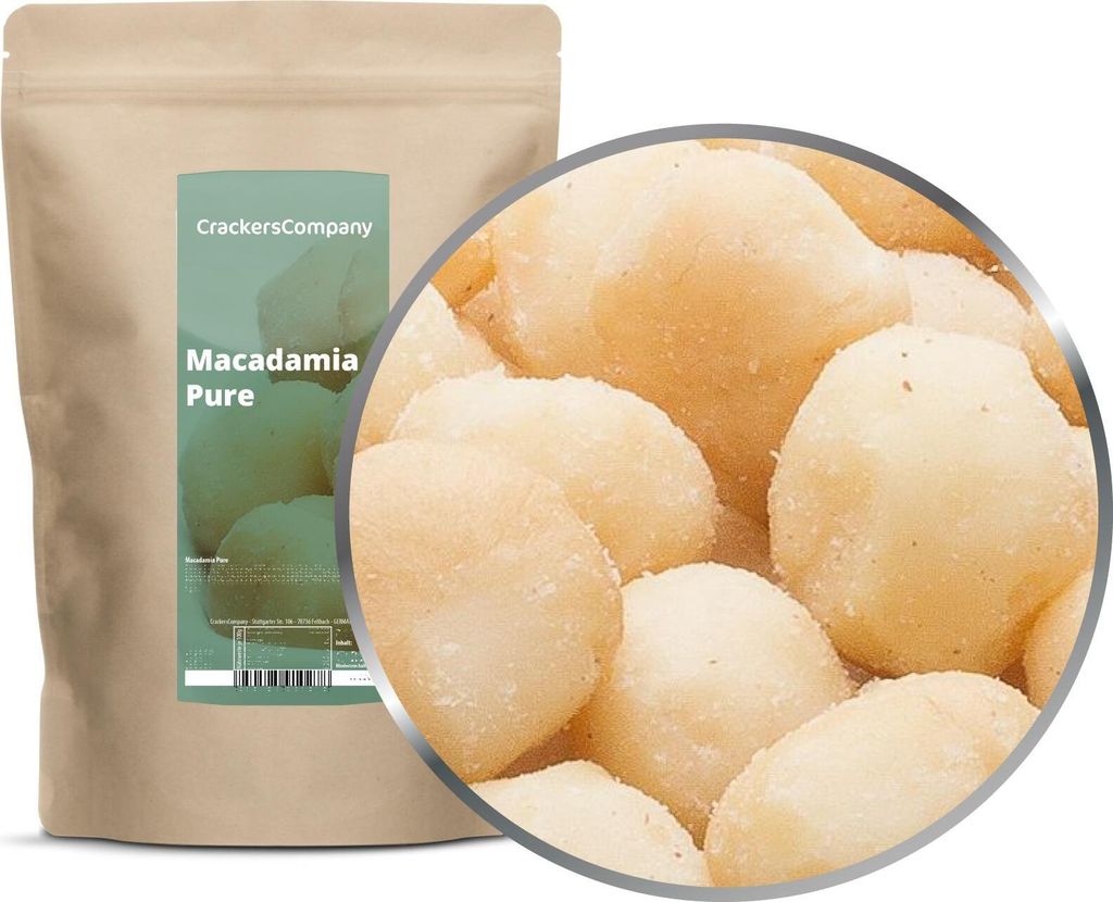 MACADAMIA PURE ZIP bag 500g