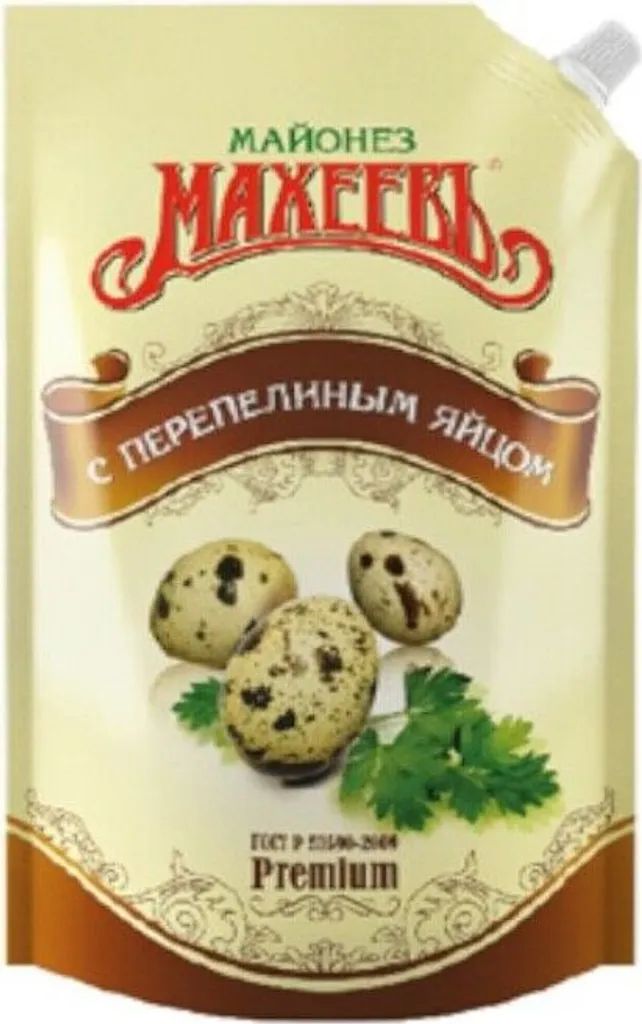 Macheew Maheev Mayonnaise mit Wachteleier 380g Махеев Майонез с перепелиными яйцами