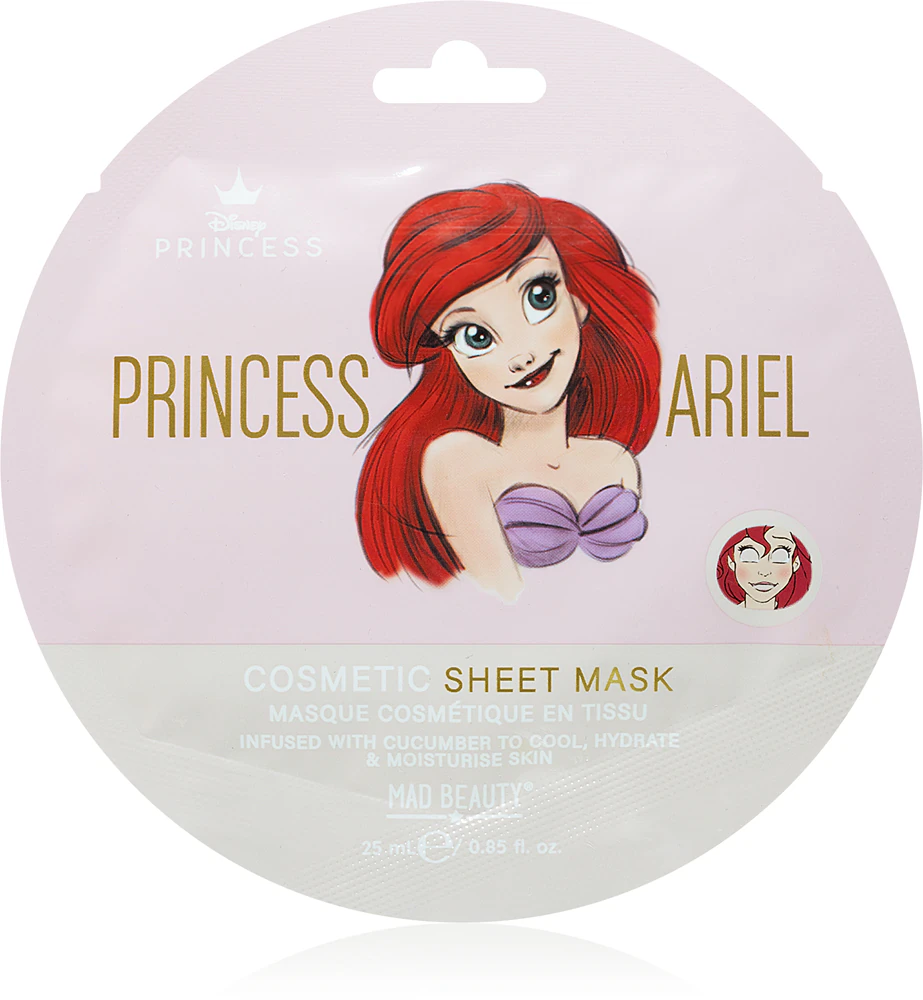 Mad Beauty Disney Princess Ariel Moisturizing sheet mask with a calming effect