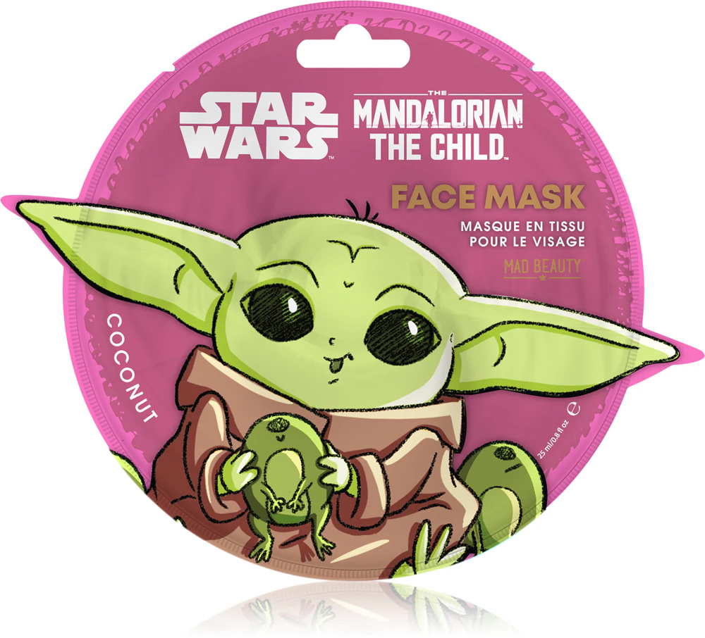 Mad Beauty Star Wars The Mandalorian The Child Cell Layer Mask with Coconut