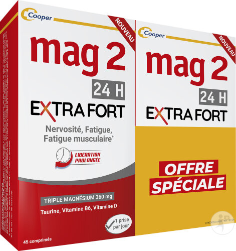 Mag2 24h Extra Strong Nervousness Fatigue Magnesium Vitamins 2x45 tablets