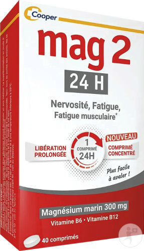 Mag2 24H Nervousness/Fatigue/Muscular Fatigue 40 tablets