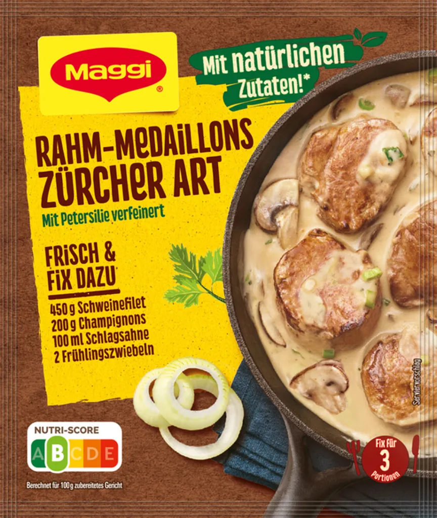 Maggi Fix für Rahm Medaillons Zürcher Art mit Petersilie 37g
