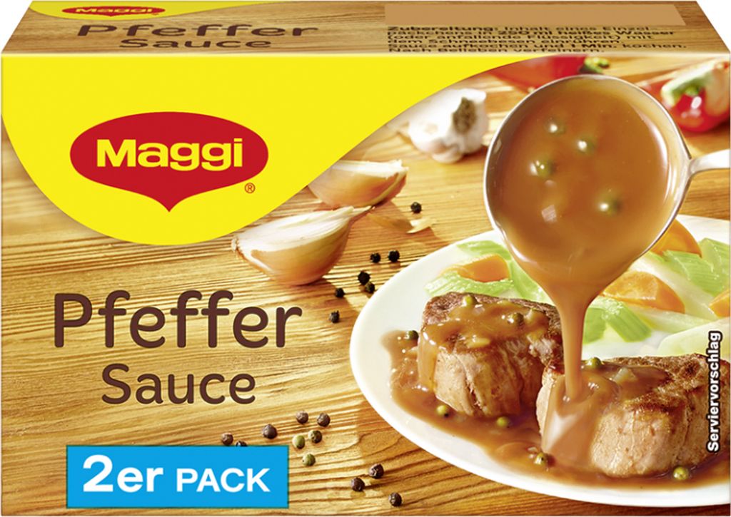 Maggi Pepper Sauce perfect for schnitzel and steak 2 pack for 2x 250ml