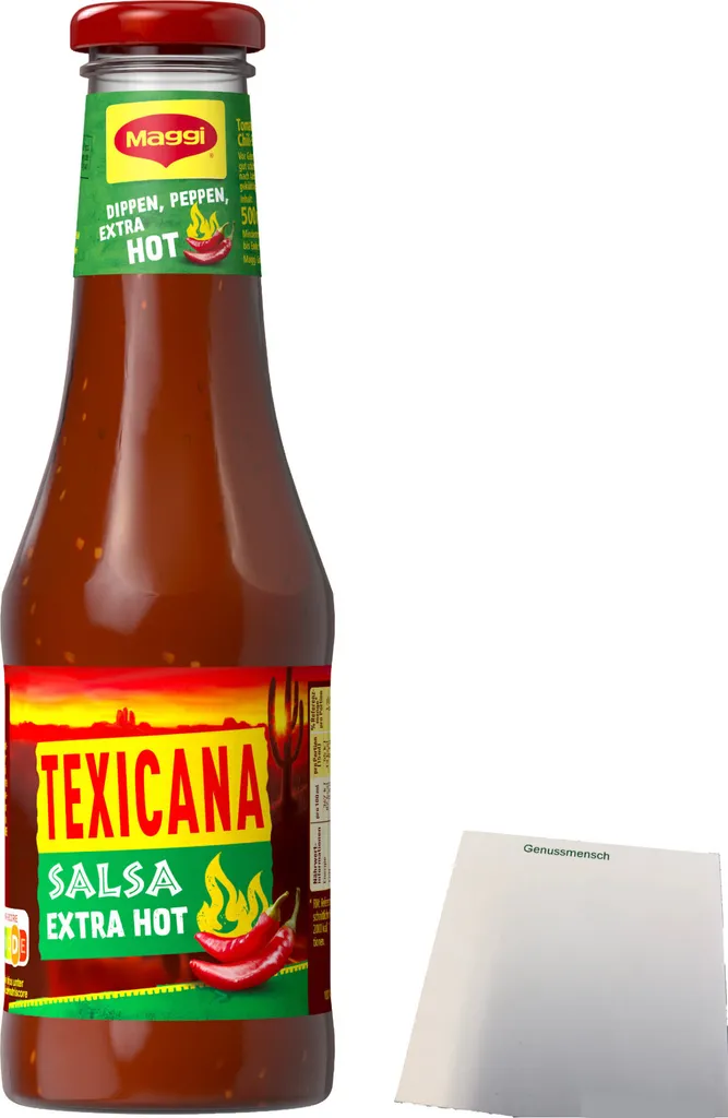 Maggi Texicana Salsa extra HOT tomato chili sauce (500ml) + usy block
