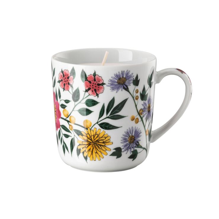 Rosenthal Magic Garden Blossom Candle In Cup