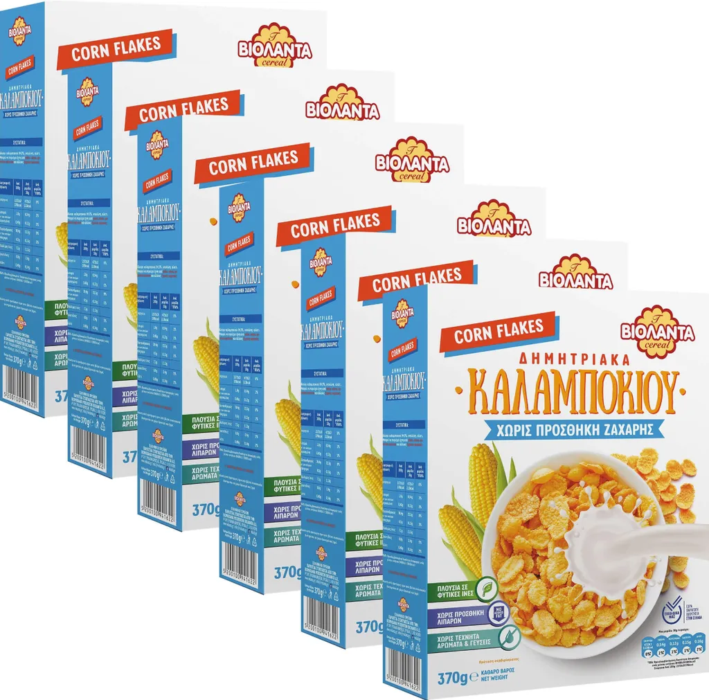 Corn flakes cornflakes without added sugar 2220 g breakfast cereal from Greece