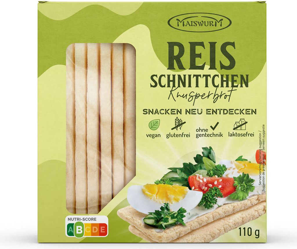 Cornworm crispy bread rice slices 110g